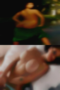 Kissing trucks and and boob play.