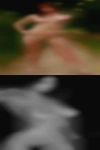Naked woman before after